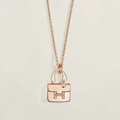 [Bloom]AMULETTE PEDANT ROSE GOLD NECKLACE