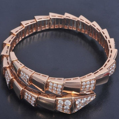 [Bloom]SERPENTI WIDE BRACELET PINK GOLD DIAMOND