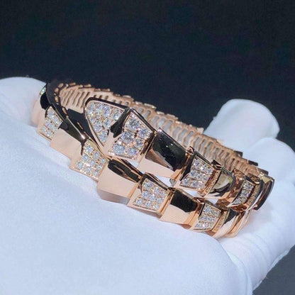 [Bloom]SERPENTI WIDE BRACELET PINK GOLD DIAMOND