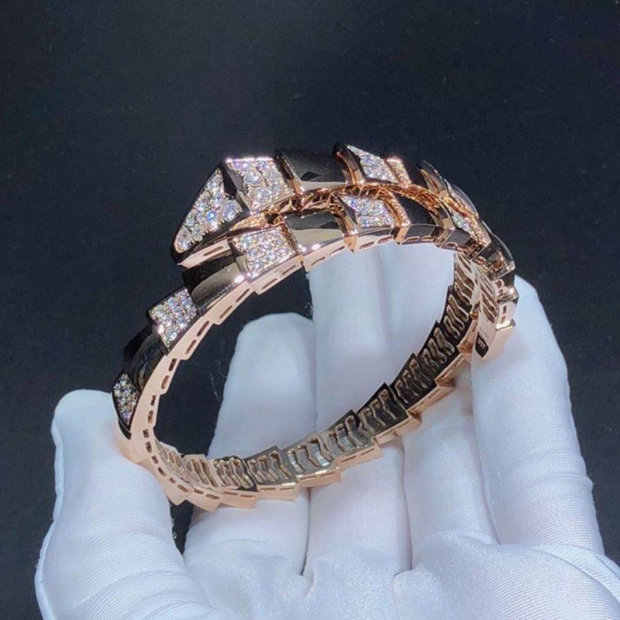 [Bloom]SERPENTI WIDE BRACELET PINK GOLD DIAMOND