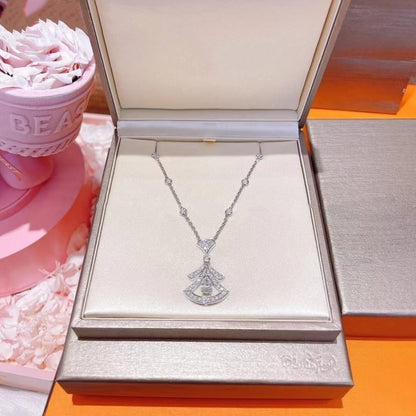 [Bloom]DREAM NECKLACE WHITE DIAMOND SILVER