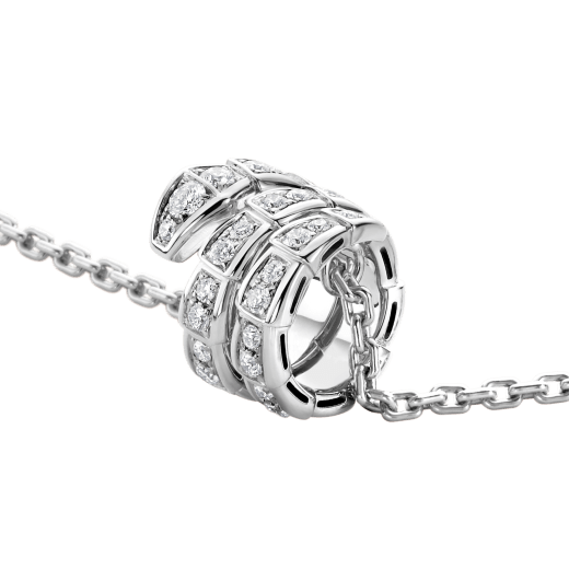 [Bloom]SERPENTI  NECKLACE DOUBLE RING DIAMOND