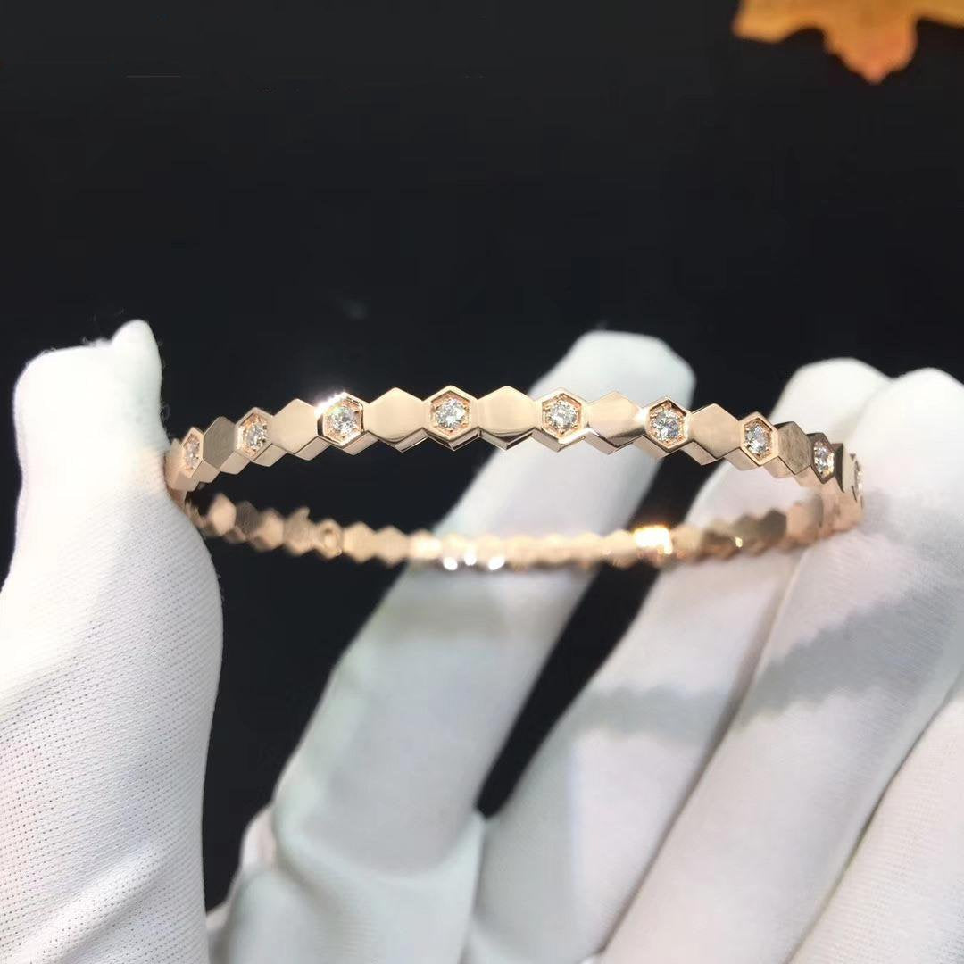 [Bloom]BEE LOVE PINK GOLD DIAMOND BRACELET