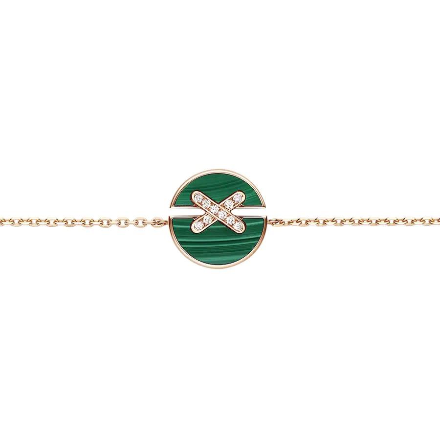 [Bloom]JEUX DE BRACELET MALACHITE PINK GOLD DIAMONDS