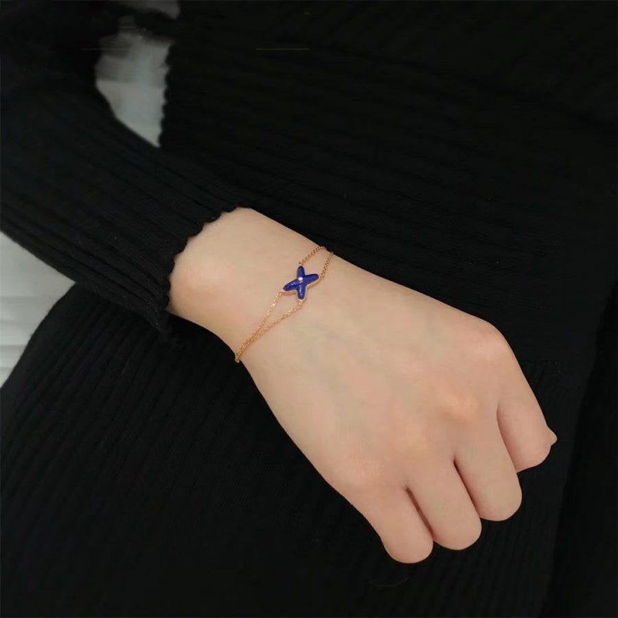 [Bloom]Hollow Design Four-Leaf Clover Flower Shape Ring