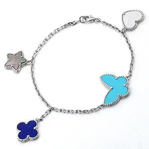 [Bloom]LUCKY SPRING SILVER BRACELET 4 MOTIF