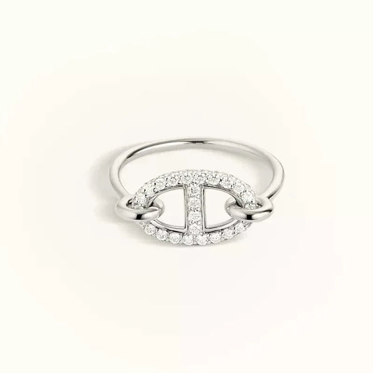 [Bloom]RONDE SMALL SILVER DIAMOND RING