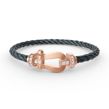 [Bloom]FORCE LARGE HORSESHOE HALF DIAMOND BRACELET ROSE GOLD