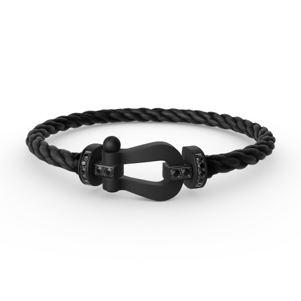 [Bloom]FORCE LARGE SERIES HORSESHOE BLACK SAMURAI BRACELET