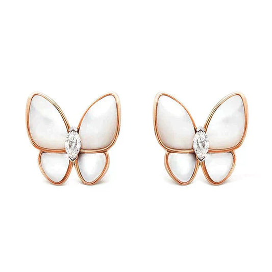 [Bloom]BUTTERFLY MOP DIAMOND EARRINGS