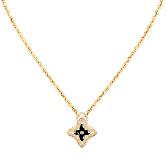 [Bloom]STAR PEDANT PINK GOLD DIAMOND NECKLACE