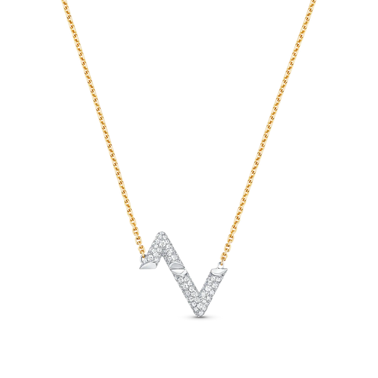 [Bloom]VOLT SILVER DIAMOND PEDANT NECKLACE