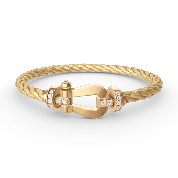 [Bloom]FORCE LARGE HORSESHOE HALF DIAMOND BRACELET GOLD