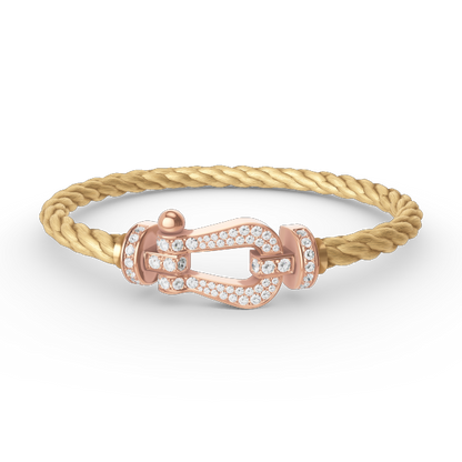 [Bloom]FORCE LARGE HORSESHOE FULL DIAMOND BRACELET ROSE GOLD