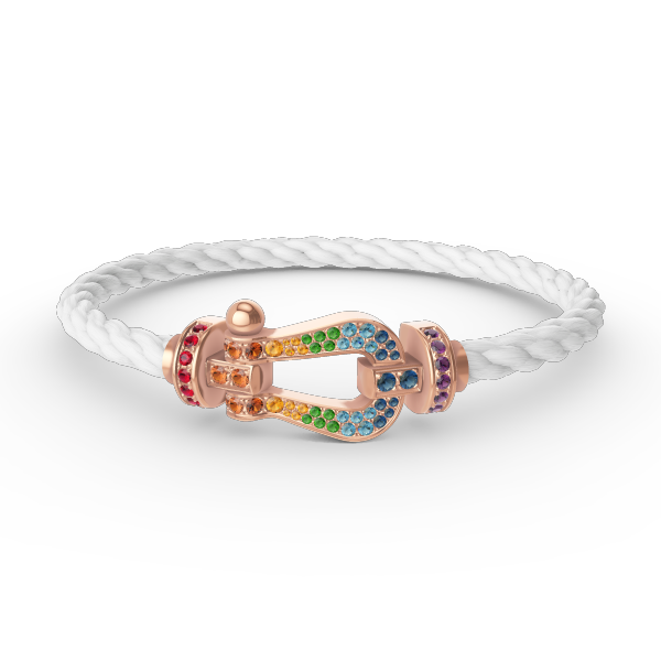 [Bloom]FORCE LARGE HORSESHOE  COLORED DIAMOND BRACELET ROSE GOLD