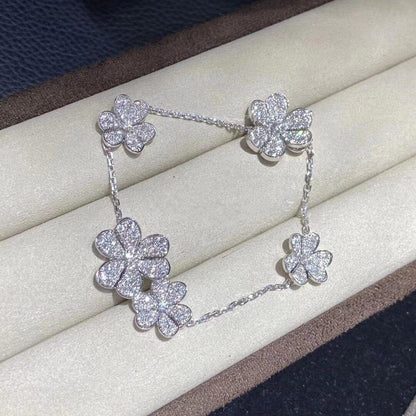 [Bloom]FRIVOLE SILVER 5 FLOWERS BRACELET