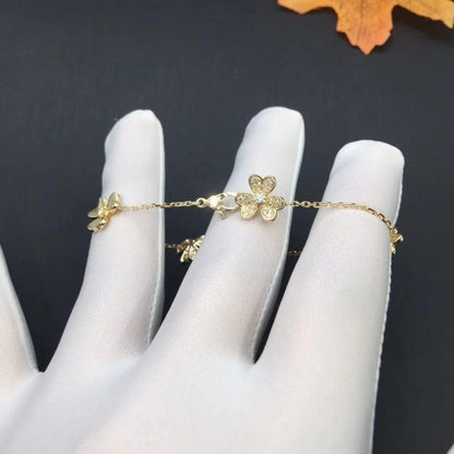 [Bloom]FRIVOLE GOLD 5 FLOWERS BRACELET