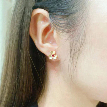 [Bloom]FRIVOLE  FLOWER PINK EARRINGS