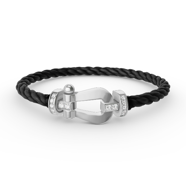 [Bloom]FORCE LARGE HORSESHOE HALF DIAMOND BRACELET SILVER