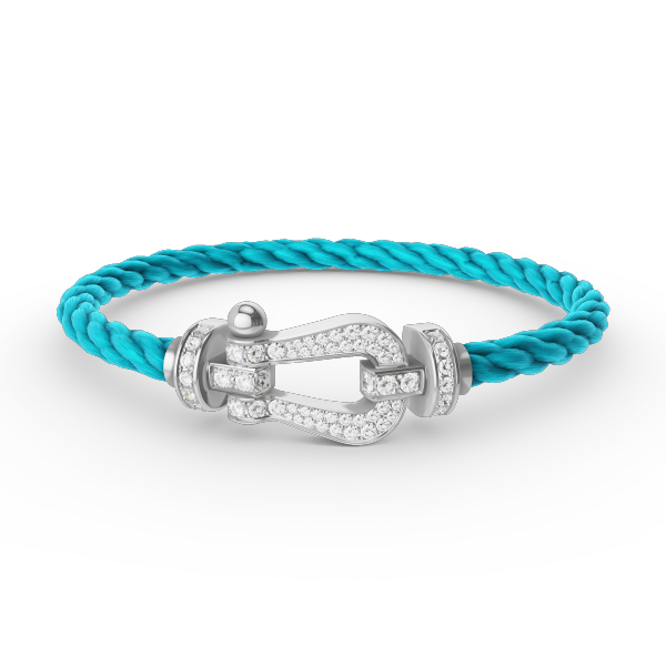 [Bloom]FORCE LARGE HORSESHOE FULL DIAMOND BRACELET SILVER