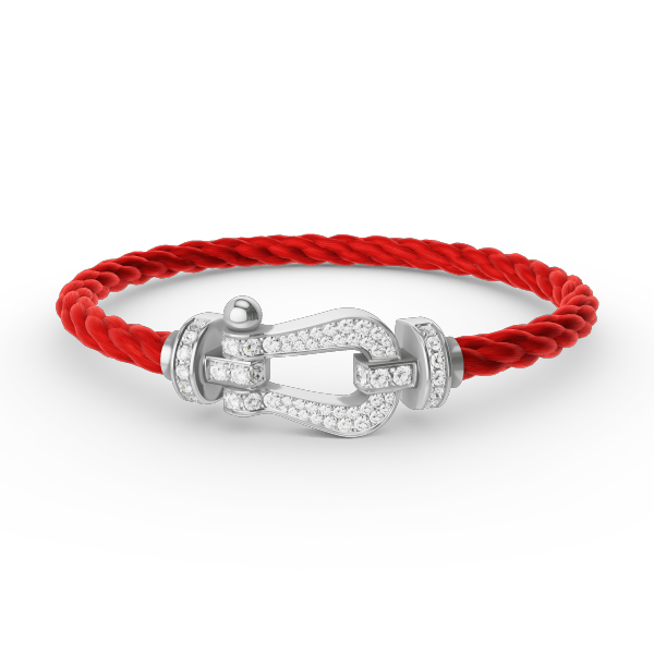 [Bloom]FORCE LARGE HORSESHOE FULL DIAMOND BRACELET SILVER