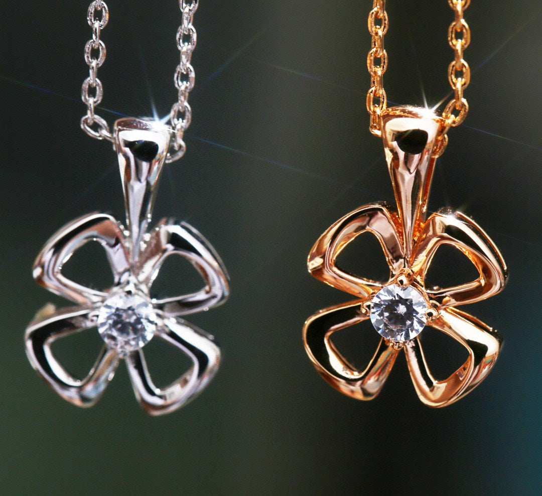 [Bloom]FIOREVER NECKLACE DIAMOND CENTER