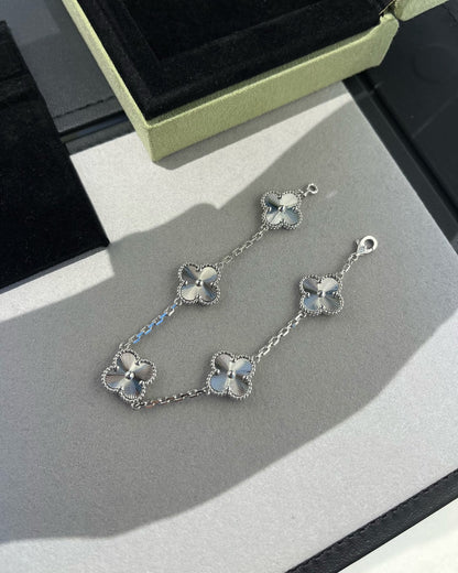 [Bloom]CLOVER SILVER 5 MOTIFS BRACELET